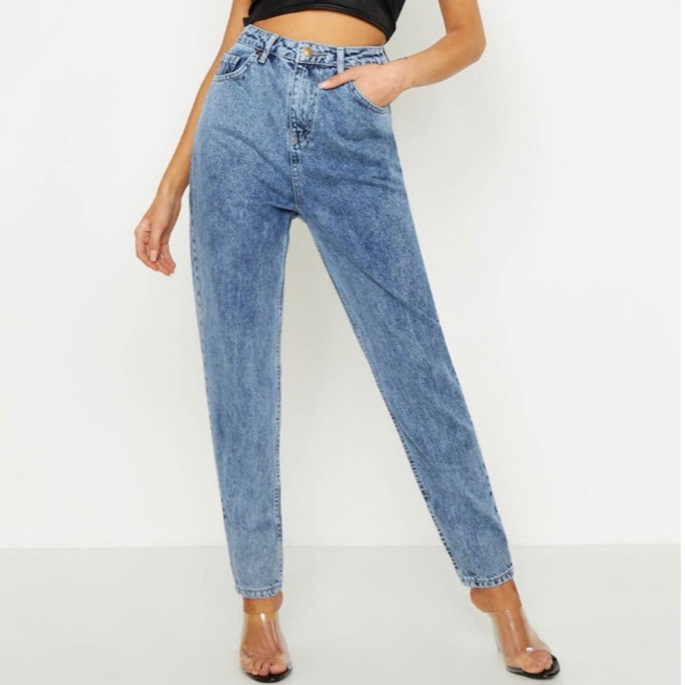 Acid Wash Mom Jean